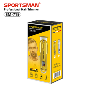 <span class=keywords><strong>Tondeuse</strong></span> à cheveux électrique professionnelle, lames en acier inoxydable, écran LCD, utilisation à domicile, hôtel, extérieur, camping-car, auto-coiffure pour hommes - Product Image 3