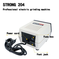 Machine de meulage électrique de précision STRONG 204, outil de micro-gravure 204+102L, polisseuse haute vitesse 35 000 tr/min, 800W, 220V