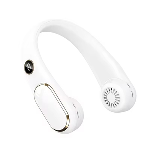 New Leadless Wearable Neck <b>Fan</b> <b>USB</b> Charging Digital Display Mute Outdoor Portable <b>Mini</b> Brushless Motor Battery 2400mAh - Product Image 2