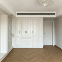 Fabricant de meubles en bois OEM ODM, armoire de dressing, panneau mural à porte affleurante, prix d'usine