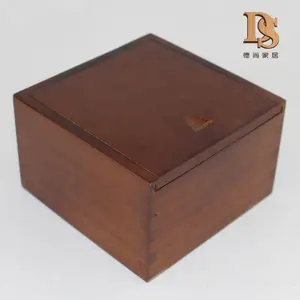 Caixa de carteira de madeira americana, caixa de carteira de madeira para presente de negócios