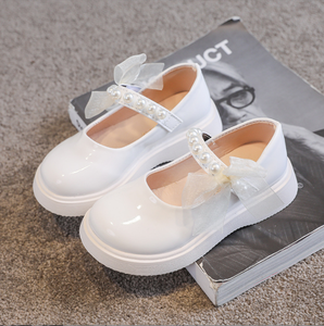 Chaussures Mary Jane en cuir pour petite fille, avec dentelle, style princesse, pour étudiantes, chaussures habillées pour enfants - Product Image 2