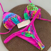 Europe et les états-unis nouveau sexy rassemblement tresse bikini maillot de bain séparé brésil plage maillot de bain