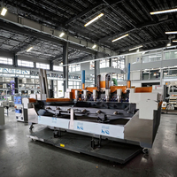 Máquina de Grabado Rotativa de Seis Cabezas para Granito y Mármol JK 0512S, Router CNC de 6 Ejes, Router para Piedra con Control PLC, Servo de 5.5kW Refrigerado por Agua