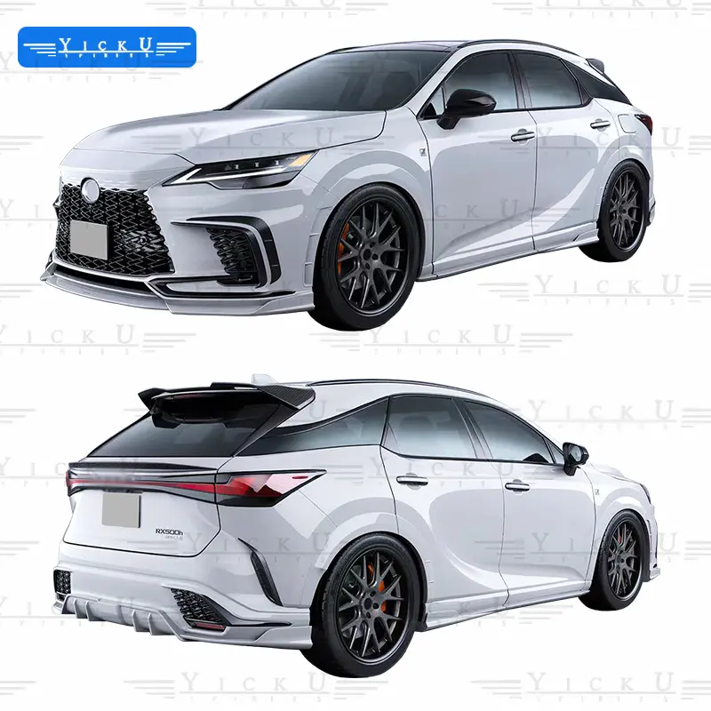 Hochwertige kohlefaser frontlippe seitenschürze hecklippe spoiler top flügel radbogen geeignet für lexus 2023 rx 500h