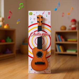 Chitarra Guitarra de juguete de 48 cm, instrumento musical de madera para niños mayores de 3 años - Product Image 3