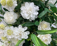 Fleurs artificielles en soie faites à la main, très réalistes, en forme de cœur vert, pour décoration d'arche de mariage, de remise de diplôme et de Thanksgiving – Vente chaude