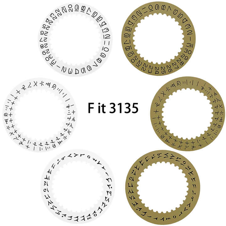 Vintage Date Disc for 3135 Watch Movement - Day Disk Calendar Wheel