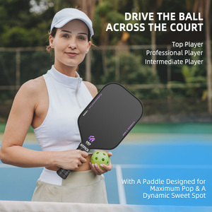 Paleta de Pickleball Fibra Carbono T700 Mayorista Superficie Color Personalizado Núcleo Polipropileno 16mm Prensado en Frío - Product Image 4