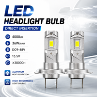 Ampoule de phare LED SFIDA WM20 DC9-16V en alliage de zinc et d'aluminium, refroidissement par air, plug-and-play, pour voiture, moto, feu antibrouillard