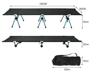 <span class=keywords><strong>Lit</strong></span> pliant portable ultraléger réglable en tube <span class=keywords><strong>d</strong></span>'aluminium <span class=keywords><strong>Lit</strong></span> de camping pliable confortable pour l'extérieur - Product Image 6