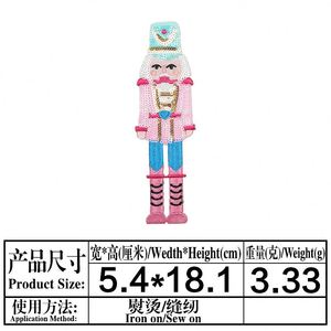 Patch brodé personnalisé grand format à thermocoller avec sequins - Product Image 5