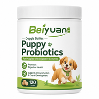 Friandises à mâcher molles Pet Omega Probiotiques pour chiots : Pelage brillant, peau saine, soutien immunitaire, santé digestive, ingrédients naturels, en flacons