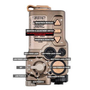 Miras Láser Metálicas <span class=keywords><strong>RIAD</strong></span> Sin Luz Blanca Con IR + Mira Láser Roja/Verde/Azul Con Interruptor de Presión Color Bronceado - Product Image 3