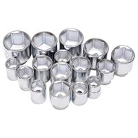 Jeu de clés à douilles SAE 21 pièces, 3/4 pouces, robustes, 12 points, kit de douilles impériales avec boîte de rangement en fer