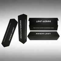 Schwarze Matte Papier-Verpackungsbox mit Individuellem Logo Bedruckte Einzelhandels-Kartonbox Luxuriöse Faltbare Geschenkbox für Sportzubehör