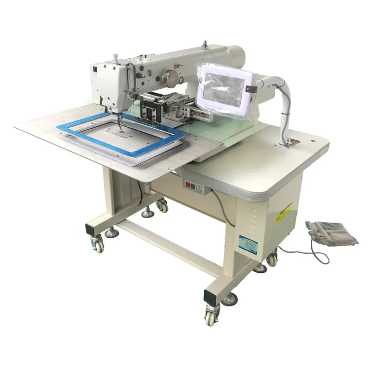 Best wholesale websites leather Industrial programmable pattern sewing machine logo automatic