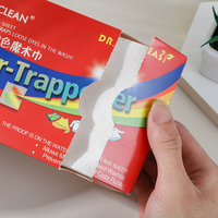 Feuilles absorbantes colorées jetables écologiques 4-en-1 OEM pour la lessive