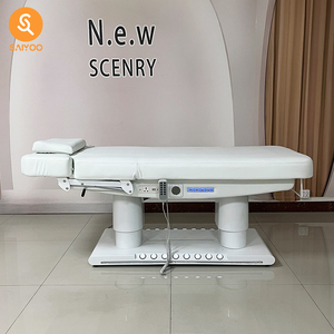 Table de <span class=keywords><strong>massage</strong></span> électrique moderne à <span class=keywords><strong>4</strong></span> moteurs, robuste, pour physiothérapie, en métal blanc, mobilier de spa, chaises de <span class=keywords><strong>salon</strong></span>, utilisation en <span class=keywords><strong>salon</strong></span> - Product Image 2