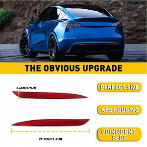 Reflector y Luz Trasera JSMKCS para Tesla Model Y 20-24, Forma de Menisco, 1495817-00-C - Product Image 4