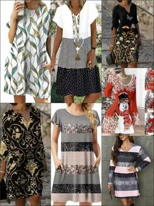 Vestido Maxi con Estampado de Leopardo Dulce, de Venta Caliente Transfronteriza, 2026, de Color Sólido, de Voile y Spandex, Moda Casual - Product Image 5