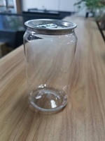 Boîtes de conserve en plastique de qualité alimentaire de 250/330/500 ml, hermétiques, avec anneau de traction facile, pour boissons gazeuses, bières, avec couvercles faciles à ouvrir