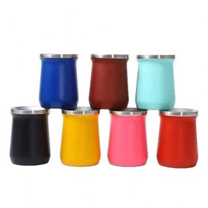 Creative 8oz Insulated Cup Stainless Steel Mini Eggshell Texture Travel <b>Mug</b> - Product Image 6