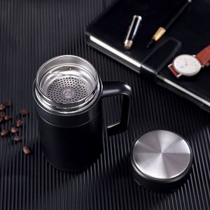 Hot Sale Morden Double Walled 500ml Travel Tumbler <b>Cup</b> Customized <b>Reusable</b> High Quality <b>With</b> Straw Travel Water Bottle - Product Image 5