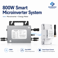 Inverter Mikro Surya Balkon 800W Dual MPPT WiFi On Grid Anti Counter Current Zero Export untuk Sistem Hunian