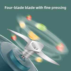 Top <span class=keywords><strong>classement</strong></span> Portable Mini presse-agrumes électrique usage domestique sans fil USB charge 300ml capacité lame en acier inoxydable - Product Image 3