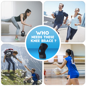 Kniebrace Voor Junior Jeugdjongensmeisje, Gel <span class=keywords><strong>Patella</strong></span>-Ondersteuning Met Dubbele Zijstabilisatoren, Knieondersteuning Voor Meniscusscheur - Product Image 6