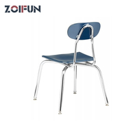 Chaise d'étudiant pour salle de conférence universitaire avec tablette intégrée et rembourrée, chaises d'école avec tablette