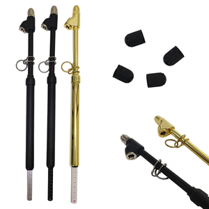 Alat Ukur Tekanan Ban Logam Skala Jelas 31cm Dual Chuck 10-150psi untuk RV Trailer Sepeda - Product Image 3