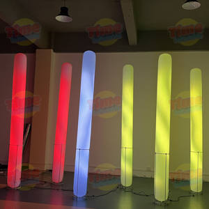 Balon Tiang Tiup Logo Kustom dengan Lampu LED untuk Iklan, Bisnis/Pertunjukan/Acara/Taman/Promosi/Dekorasi Pesta - Product Image 4