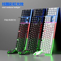 Ensemble clavier et souris de jeu K-Snake K320 filaire avec rétroéclairage RVB, accessoires pour ordinateur portable, design ergonomique et étanche