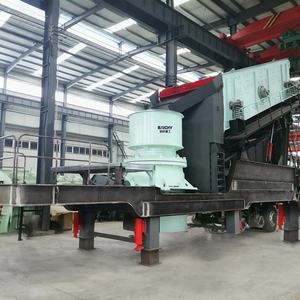 Fabrikpreis Quarzit-Kalkstein-Beton-Abfall-Kupfererz Mobiler Steinkegelbrecher Einzylinder-Kegelbrecherstation - Product Image 1