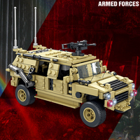395 pièces Swat véhicule blindé jouet avec soldat véhicules militaires Dongfeng Mengshi armure camion bloc de construction briques modèle Kit