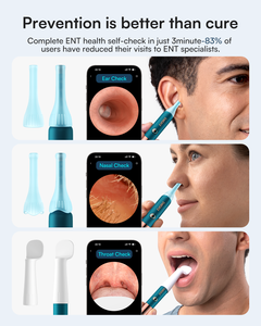 Bebird Visual Ear Wax Removal Ensembles de têtes de nettoyage pour cinq personnes Évitez l'infection croisée Earsight Ultra Family Model Ear Clean Care - Product Image 5