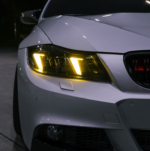 Phares LED Snake Eye E90 E91 pour <span class=keywords><strong>BMW</strong></span> Série <span class=keywords><strong>3</strong></span> <span class=keywords><strong>320i</strong></span> 330i 335i, remplacement des phares Xénon/Halogène, 2005-2012 - Product Image 4