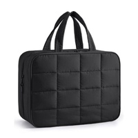 Sac moelleux résistant à l'eau avec fermeture éclair pour bijoux et maquillage, pochette de rangement suspendue, organiseur de voyage