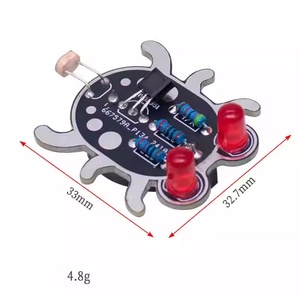 OKYN-Y2254 Weevil Eye Photosensitive Light-emitting <b>Tube</b> <b>LED</b> Electronic Unassembled Soldering DIY Kit - Product Image 6