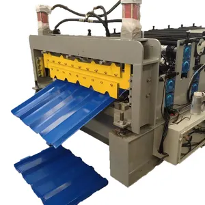 Roll Cutting Machinery Metal Roofing Double Layer Glazed Tile Forming Machine