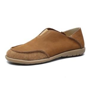 Chaussures décontractées pour hommes en cuir de vachette pleine fleur, respirantes et confortables, style léger, nouvelle collection été 2026 - Product Image 1