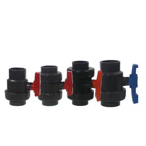 수동 1/2 \ "-4 \" 플라스틱 <span class=keywords><strong>PVC</strong></span> 소켓 레드 핸들 볼 밸브 단일 유니온 물 미디어 OEM 사용자 정의 지원 - Product Image 3