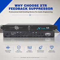 Éliminateur de Larsen Numérique XTR4.0 4 entrées 4 sorties XLR – Dispositif Anti-Larsen pour la Renforcement Sonore Multifonctionnel des Salles d'Auditorium et des Espaces Polyvalents