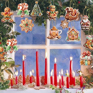 ของตกแต่งคริสต์มาสชายขนมปังขิงจี้ต้นคริสต์มาสของตกแต่งต้นคริสต์มาสครอบครัว - Product Image 5