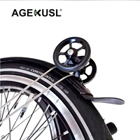 Support de roues pour garde-boue de vélo AGEKUSL, fixation de roulettes pour garde-boue, montage CNC en alliage, compatible Brompton