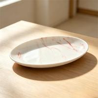 Service de table en céramique élégant et luxueux, motif marbre rose, bols de service en porcelaine, assiettes en grès