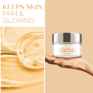 Crème OEM à la vitamine C et au collagène avec du rétinol et de l'acide hyaluronique, hydratant anti-âge jour et nuit, éclaircissant pour la peau, visage et corps - Product Image 6