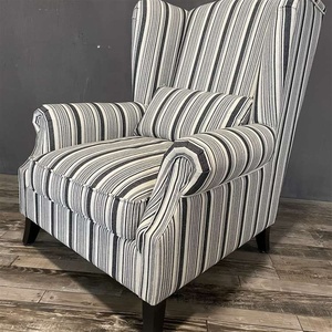 Luxury French Furniture Antique Provincial Style Tufted <strong>Back</strong> <strong>Wing</strong> <strong>Back</strong> <strong>Arm</strong> <strong>Chair</strong> for Living Room - Product Image 6